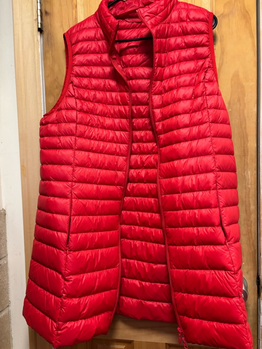 Classic Red Quilted Women's Packable Vest